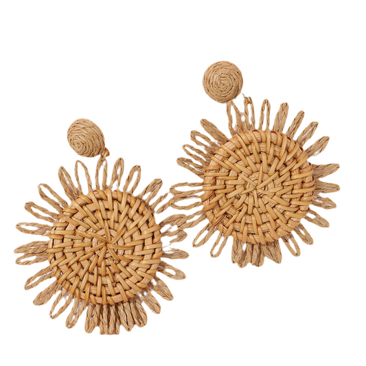 Aretes Sol Beige LE-45