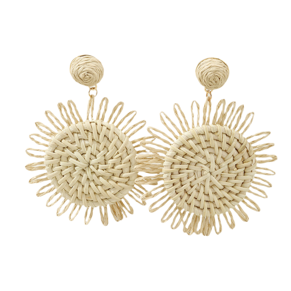 Aretes Sol Crema LE-46